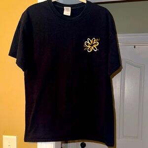 Gildan Black Tee with “Southern Belles have spirit y’all” graphics